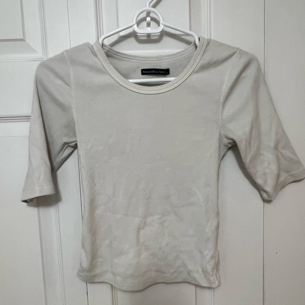 Abercrombie & Fitch | Color: off white | Ribbed shirt Size: M